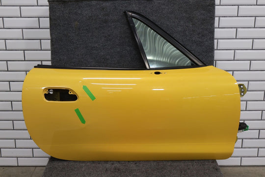 01-05 Mazda Miata NB Right RH Door Shell (Blazing Yellow Mica 26S) Dented