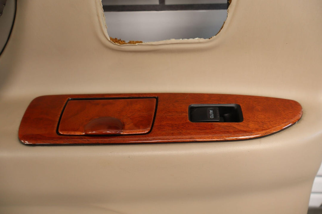 98-02 Lexus LX470 Left Driver Rear Door Trim Panel Oak *See Photos*