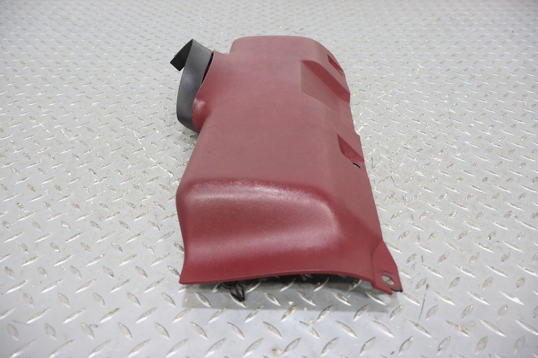 87-93 Ford Mustang Driver Interior Knee Pad Bolster (Red DR) 1 Repaired Tab