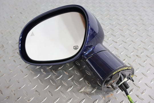 15-19 Dodge Challenger Power Heated Left Door Mirror (Jazz Blue Pearlcoat PBX)