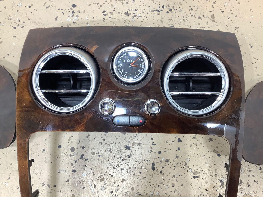 03-10 Bentley GT Dash Trim Kit W/Clock & Vents (3PC) Wood Grain (See Notes)