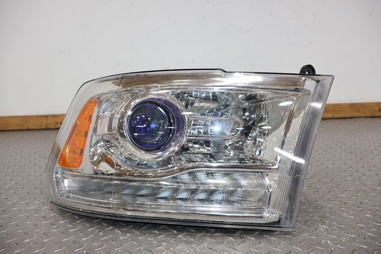 13-18 Ram 1500/2500 Laramie Limited Front Right RH Headlight (Chrome) Tab Broken