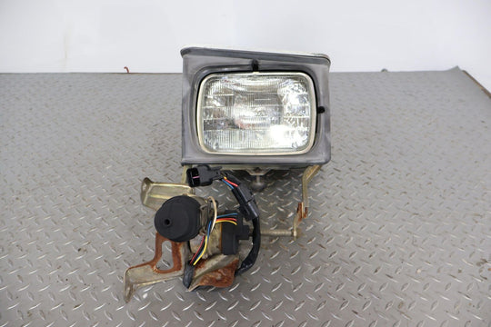 84-89 Chrysler Conquest Mitsubishi Left LH Headlight W/Motor (Sarajevo White)