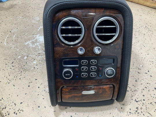 06-12 Bentley Flying Spur Front Center Floor Console BARE (Black) See Notes