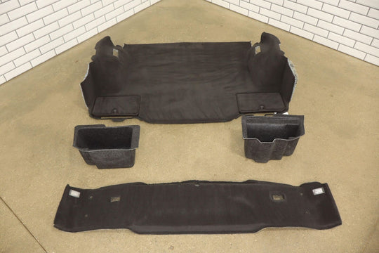 05-13 C6 Corvette Coupe Trunk Carpet Cleanout (4 Pcs) Black