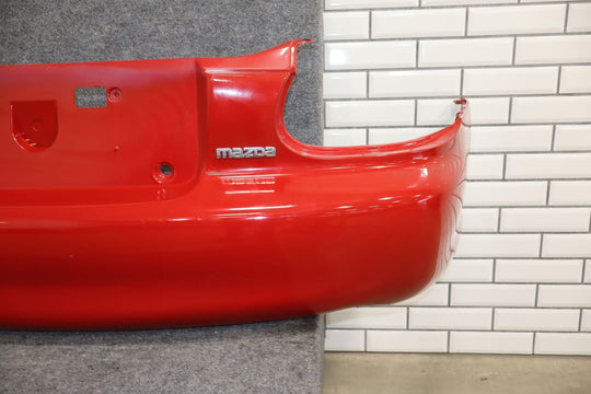 01-05 Mazda Miata NB Base Model Rear Bumper W/Rebar (Red Repainted)