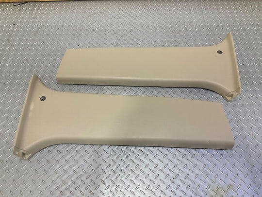 03-09 Lexus GX470 Pair LH&RH Lower B-Pillar Trim Panels (Ivory LH00) See Notes