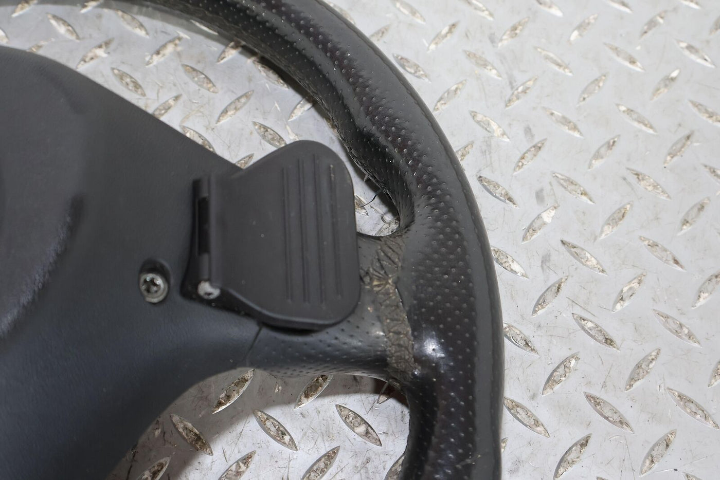 03-04 Audi RS6 OEM Leather Steering Wheel (Black QH) Mild Wear