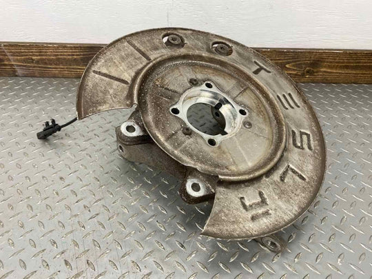 12-20 Tesla Model S AWD Right RH Passngr Rear Spindle Knuckle W/ Hub 105854000-B