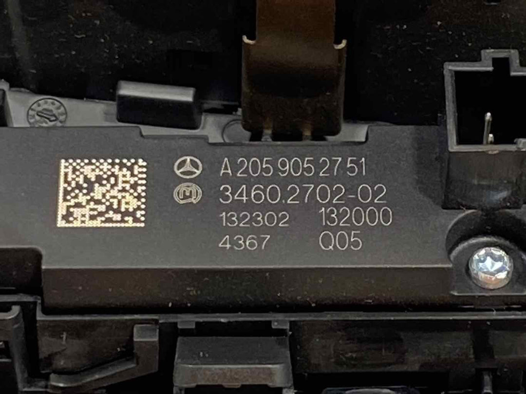 08-20 Mercedes C63s W205 Headlight Control Switch Dash Mount (Black) Tested