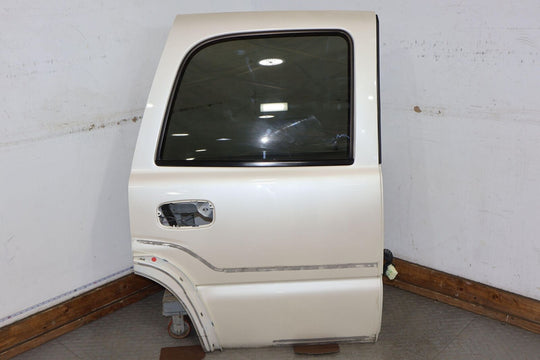 02-06 Cadillac Escalade Rear Right RH Door W/Glass (White Diamond 98U) Short WB