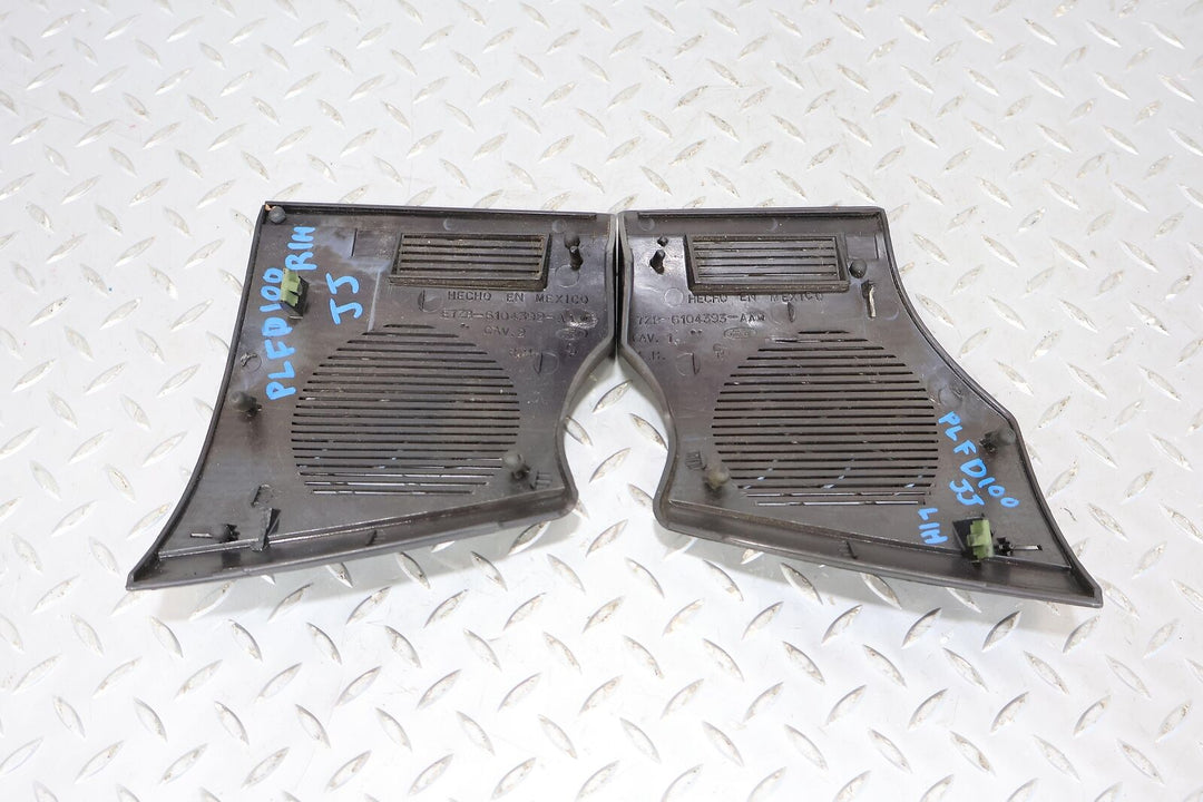 89-93 Ford Mustang Convertible Pair LH&RH Dash Trim Speaker Grilles (Black)