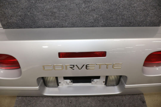 91-96 C4 Corvette Base Model OEM Rear Bumper W/Lights Sebring Silver (13U)