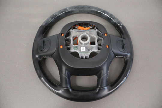 19-21 Ram (New Body) Limited Leather / Woodgrain Heated Steering Wheel (Black)