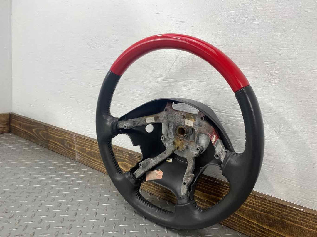 02-03 Ford Thunderbird Leather Steering Wheel (Colorado Red/Black) See Notes