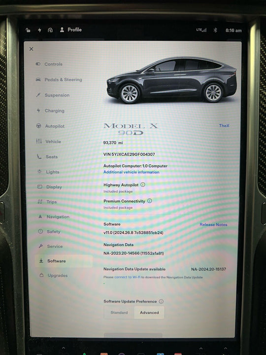 2012-2016 Tesla Model S / X MCU 1 Screen Control Assembly OEM