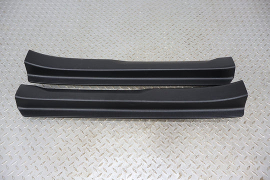 17-19 Fiat 124 Spider Pair LH&RH Interior Door Sill Entry Plates (Nero XR)