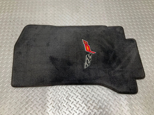 05-10 Chevy Corvette C6 Pair LH&RH Floor Cloth Floor Mats (Black 19i) See Notes