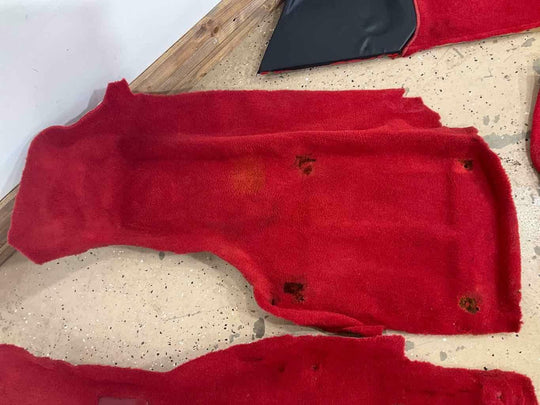 84-89 Chevy C4 Corvette Interior Cabin Carpet (Red 62I) See Notes