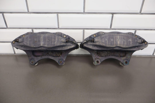 2015-2020 Tesla Model X Front Pair LH&RH Brembo Brake Calipers (60K Low Miles)