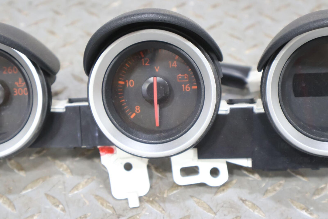 09-19 Nissan 370Z Dash Triple Gauges Cluster (Temp/Volt/Clock) Tab Repair