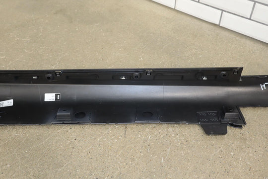 2021-2024 Tesla Model S Driver Left Rocker Molding / Side Skirt (Black SOLB)