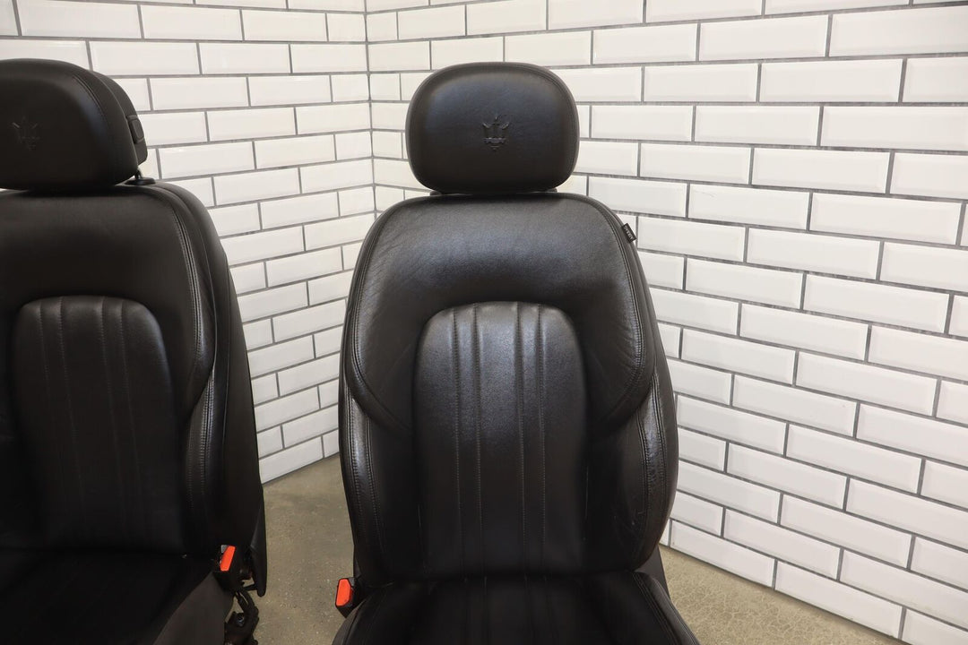 14-17 Maserati Ghibli Leather Power Seat Set Front&Rear (Testa Moro TMT) Tested