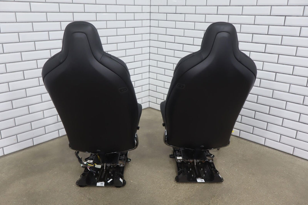 2021-2024 Tesla Model X Plaid 2nd Row Leather Seat Set (Left/Right) Black