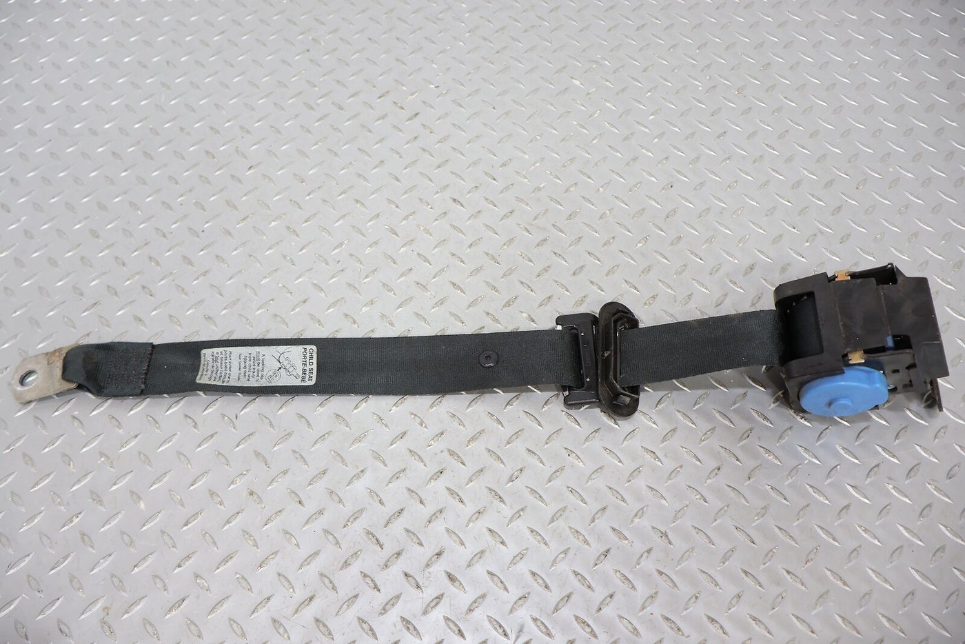 96-99 Panoz Roadster Front Right Passenger Seat Belt Retractor (Black) Sun Fade