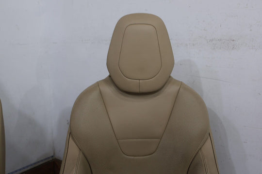 16-20 Tesla Model S LH&RH Front Bucket Leather Seats (Tan) Power/Heated/Vented