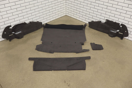 04-09 Cadillac XLR OEM 5 Piece Trunk Carpet Clean Out Dark Gray