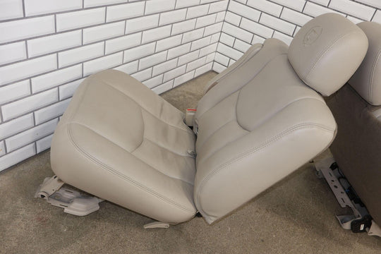 03-06 Cadillac Escalade Short WB 2nd Row Leather Seat Set (Shale 152) Mild Wear