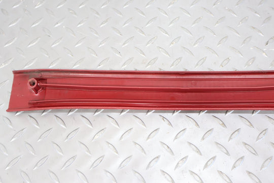 89-93 Ford Mustang Convertible Interior Door Sill Entry Plates (Red)