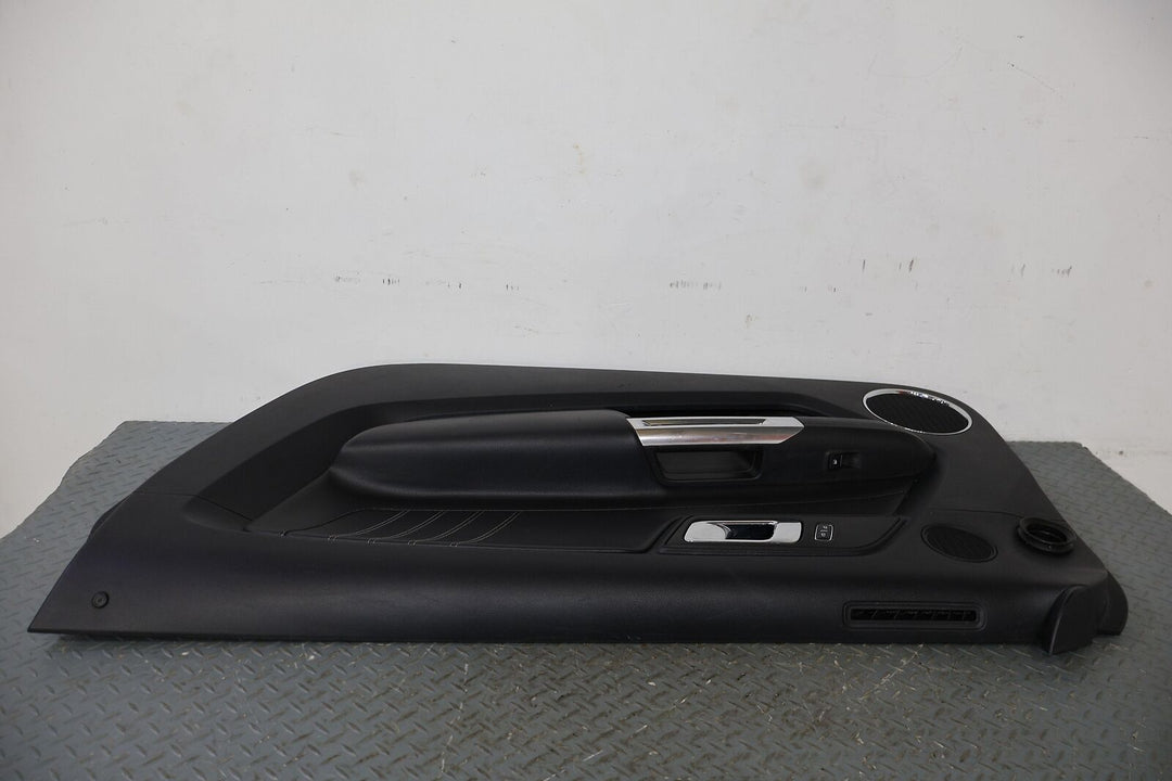 15-20 Ford Mustang GT Right Interior Door Trim Panel (Ebony 41/ Aluminum Trim)