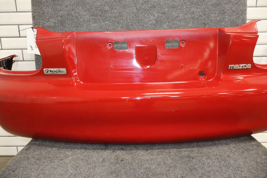 01-05 Mazda Miata NB Base Model Rear Bumper W/Rebar (Red Repainted)