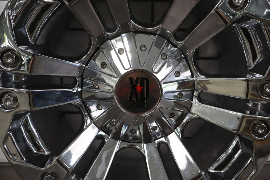 KMC XD 18x9 Aftermarket Wheels W/ Caps 8X165.1 Bolt Pattern