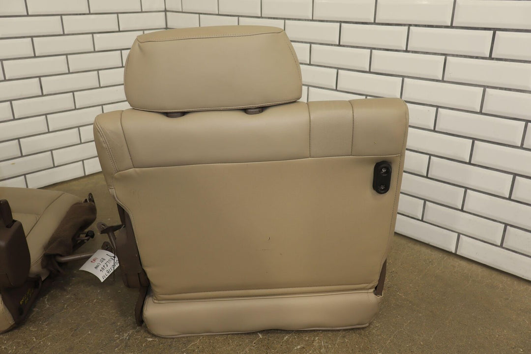 1996-1997 Lexus LX450 Land Cruiser Pair Rear 3rd Row Leather Seats (Beige LC43)