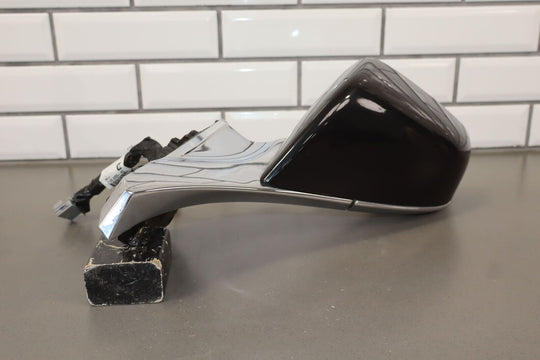 2012-2020 Tesla Model S Left Driver Power Folding Mirror (Black SOLB)