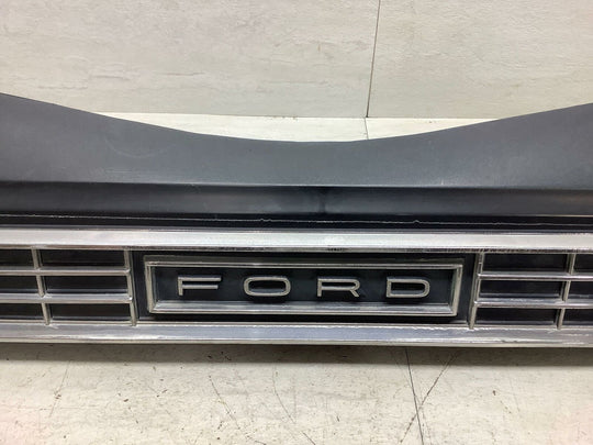 1973 Ford LTD Galaxie 500 Rear Tail Finish Panel - Black W/ Chrome Trim