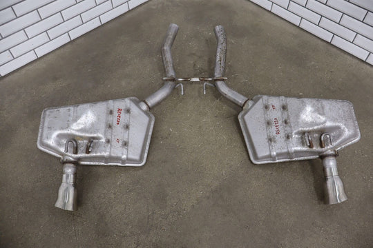 2014 Chevy Camaro SS LH&RH Pair OEM Mufflers W/Chrome Tips