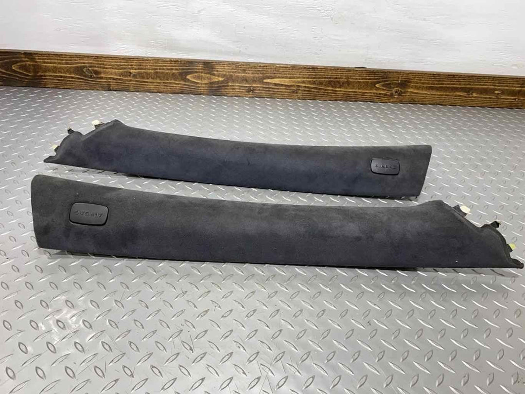 07-14 Mercedes CL63 C216 CL550 CL600 PAIR APillar Trims Black Alacantara Designo