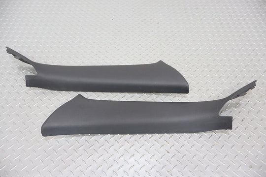 08-14 Dodge Challenger Pair LH & RH Interior A Pillar Trim Panels (Dark Slate)