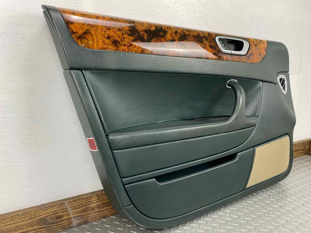 06-12 Bentley Flying Spur Front Left LH Interior Door Trim Panel (Spruce/Ochre)