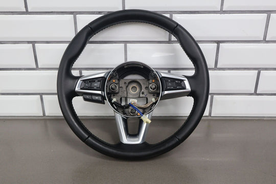 17-20 Fiat 124 Spider Lusso OEM Leather Steering Wheel (Black)