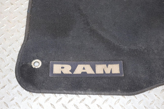 13-18 Ram 1500 Crew Cab Cloth OEM Floor Mats Set of 3 (Black) Light Wear