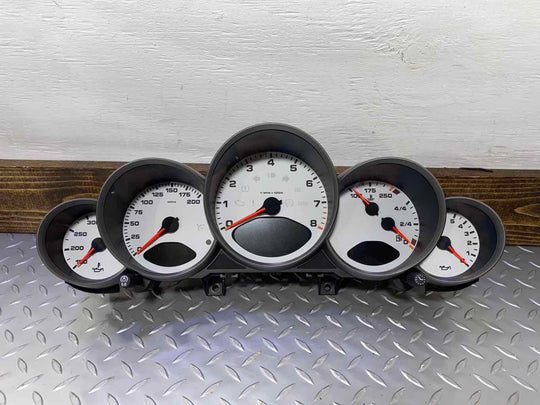 05-06 Porsche 911 Carrera S 200MPH Speedometer Cluster (Silver i023)Manual Trans