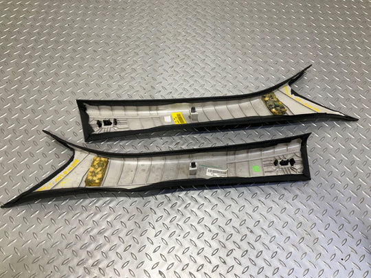 15-20 Mercedes C63s W205 Sedan Pair Left &Right A-Pillar Trim Panels (Black 811)