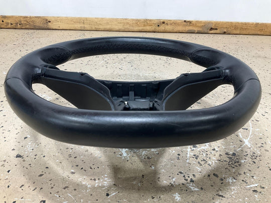 2012 - 2015 Tesla Model S Leather Steering Wheel OEM (Black) See Notes