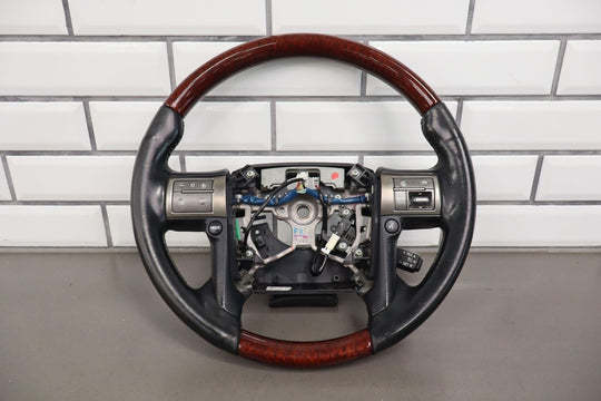 10-13 Lexus GX460 Leather OEM Steering Wheel (Black/Woodgrain) See Notes