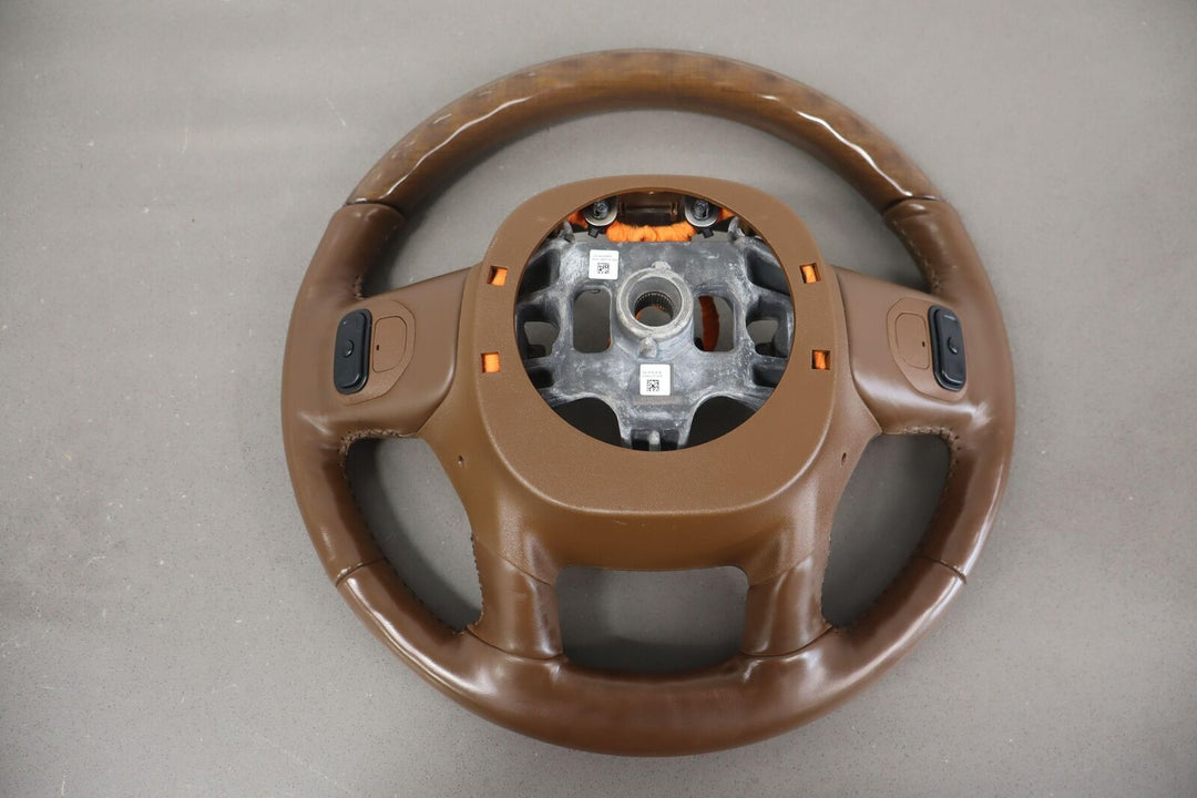 18-21 Ram 1500 Longhorn Leather Heated Steering Wheel OEM (Brown N6/Rose Gold)